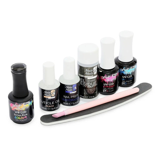 Početni set gel laka - Serious Black