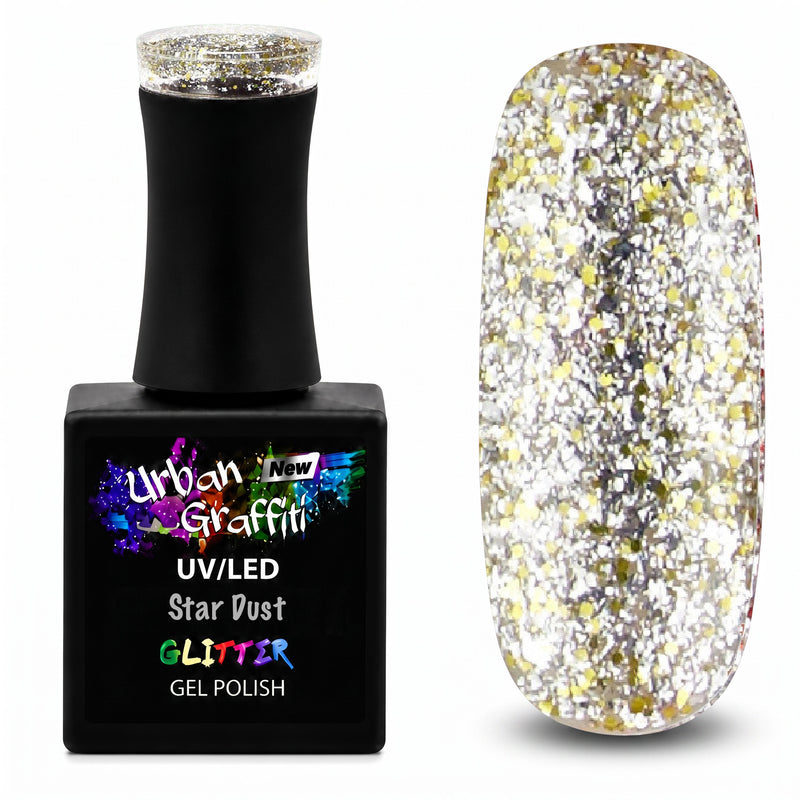 Star Dust - UGGP-A0906 Urban Graffiti srebrni i zlatni sjajni gel lak 15ml