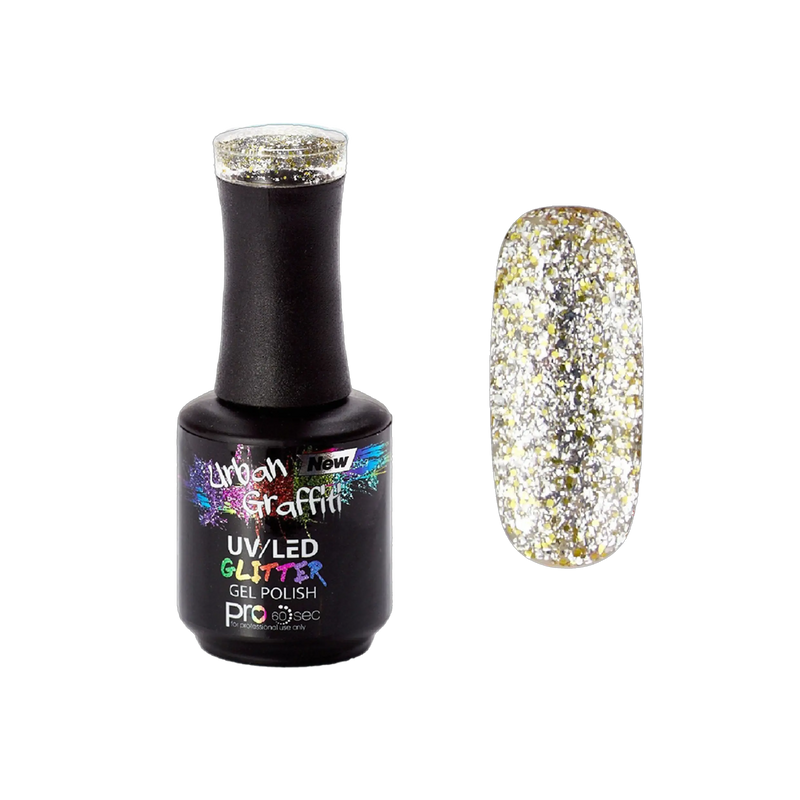 Star Dust - UGGP-A0906 Urban Graffiti srebrni i zlatni sjajni gel lak 15ml